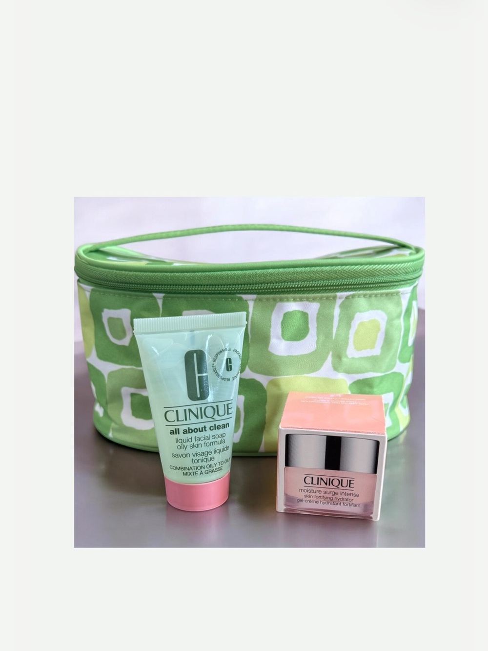 Clinique Travel Size Moisture Surge Intense &  All About Clean Liquid Soap